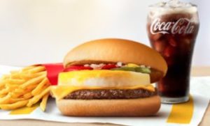 エッグチーズバーガー+ポテトM+ドリンクM