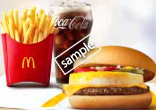 エッグチーズバーガー+ポテトM+ドリンクM 450円