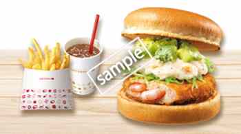 アボカドエビバーガー+ポテトS+ドリンクS