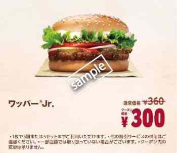 ワッパーjr単品300円