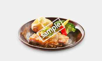 四元豚シルキーポークのグリル レモンバター醤油ソース 1049円(LINE)