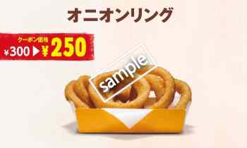 オニオンリング単品 250円