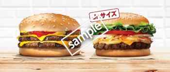 ダブルチーズバーガー+クアトロチーズワッパーJrセット 690円