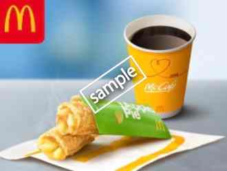 ホットアップルパイ&プレミアムローストコーヒーM 220円