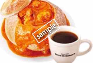 石窯スープパン バターチキンカレー ドリンクセット 690円