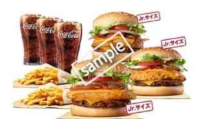 デラハッシュJr+デラチキJr+デラオニJr+ポテトL2個+ドリンクM3個