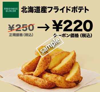 フライドポテトRサイズ220円(グノシー)