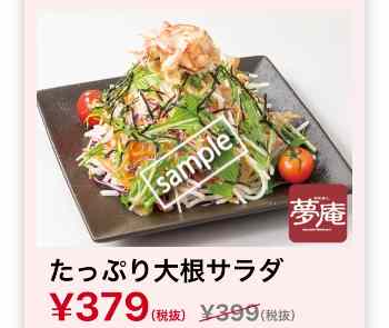 たっぷり大根サラダ 379円