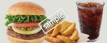 クラシックバーガー+ポテトセット 760円