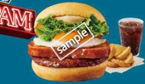 テリヤキスパムエッグバーガー+フライドポテトセットR+セットドリンク
