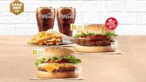 クアトロチーズワッパーJr+スパイシーワッパーJr+ポテトL+ドリンクM2個
