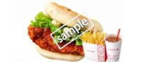 ヤンニョムチキンナンサンド+ふるポテ+ドリンクM