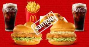 チキンタツタ+タルタル南蛮チキンタツタ+ポテトL+ナゲット5p+ドリンクM2個