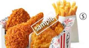辛みそにんにくチキン2ピース+オリジナルチキン2ピース+選べるサイド