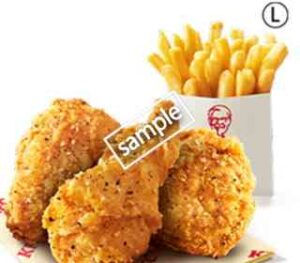 ごま油香るパリパリ旨塩チキン3ピース+ポテトL