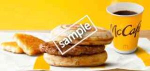 マックグリドルソーセージ＋ハッシュポテト＋ドリンクM