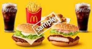 北海道4種のチーズてりやき＋博多明太ポテトてりやきチキン＋ポテトL＋ナゲット5p＋ドリンクM2個