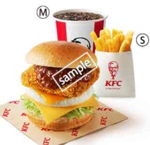 デミカツエッグバーガー＋ポテトS＋ドリンクM 960円