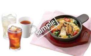 たけのことチキンのミートグラタン+ドリンクバー セット