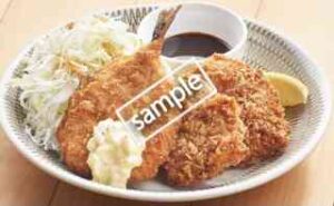 長崎県産鯵フライとひれかつ