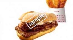 肉鬼盛 恵方巻リブサンドポーク+チキンからあげっと3本