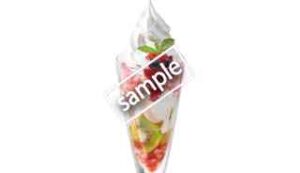 まるごと果実氷パフェ(いちご)